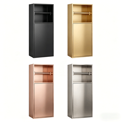 Stainless steel wall niche