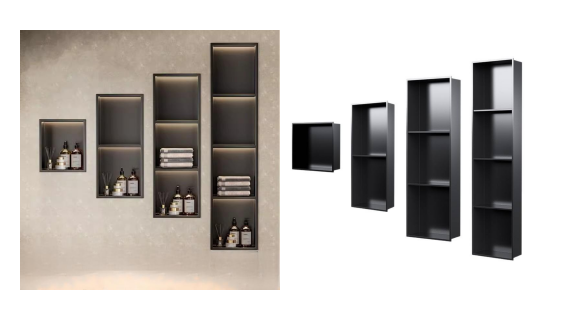 Bathroom shower wall niche