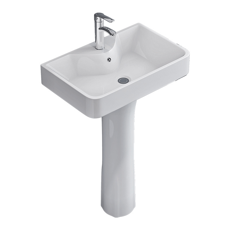 Free standing ceramic sink